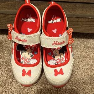 Disney Minnie Mouse light up red toddler sneakers size 10